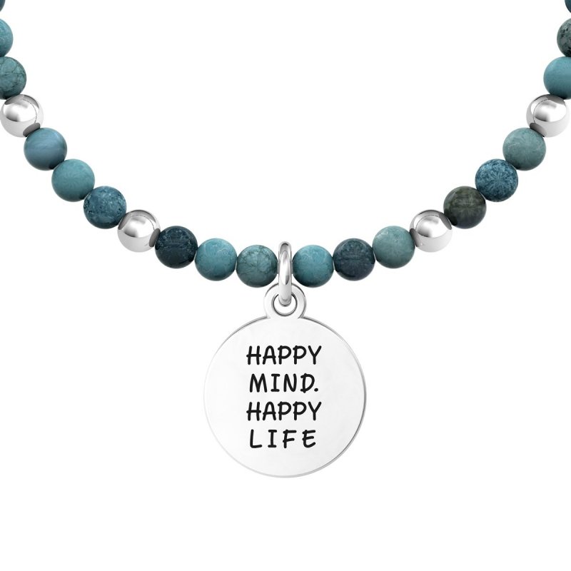 Kidult - Bracciale In Acciaio 316L - Agata - Cristalli