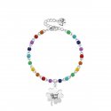 Kidult - Bracciale In Acciaio 316L - Smalto - Cristalli