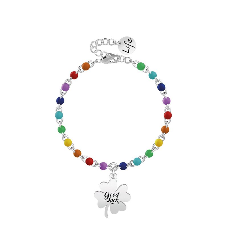 Kidult - Bracciale In Acciaio 316L - Smalto - Cristalli