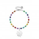 Kidult - Bracciale In Acciaio 316L - Smalto - Cristalli