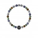 Kidult - Bracciale In Acciaio 316L - Pvd Nero - Pietre Cristall