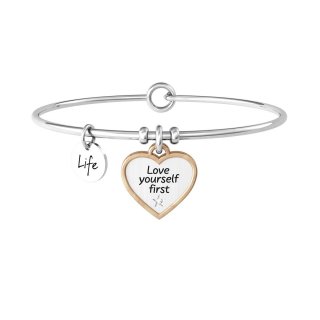 Kidult - Bracciale In Acciaio 316L - Pvd Rosé - Cristallo