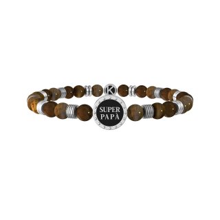 Kidult - Bracciale Occhio Di Tigre - Acciaio 316L - Super Papà