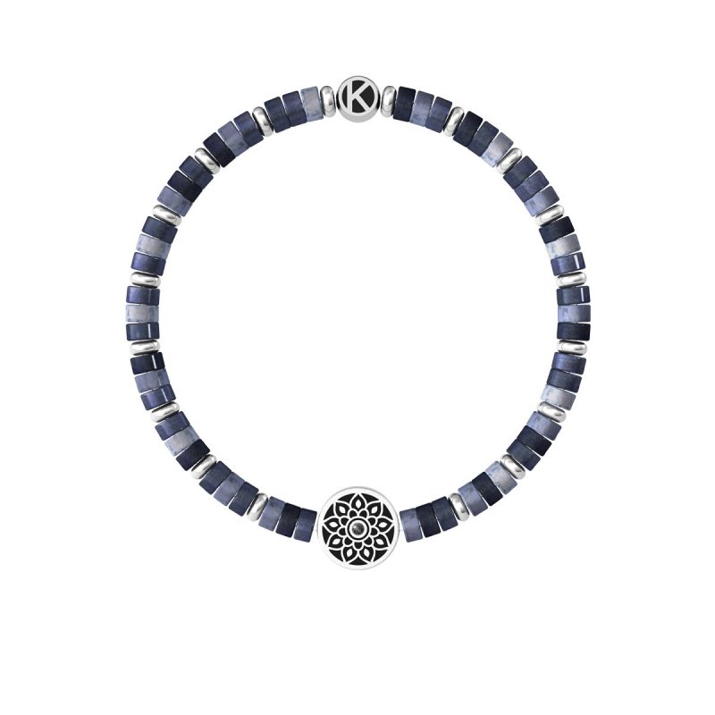 Kidult - Bracciale Sodalite - Acciaio 316L - Mandala