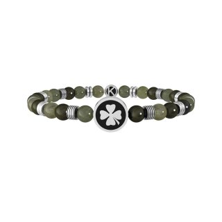 Kidult - Bracciale Diaspro E Acciaio 316L - Elegante - Resistente