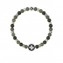 Kidult - Bracciale Diaspro E Acciaio 316L - Elegante - Resistente