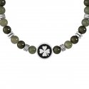 Kidult - Bracciale Diaspro E Acciaio 316L - Elegante - Resistente