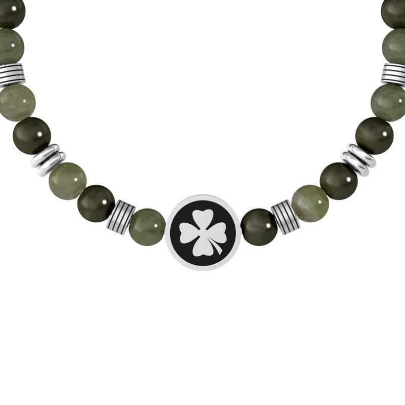 Kidult - Bracciale Diaspro E Acciaio 316L - Elegante - Resistente