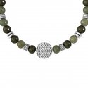 Kidult - Bracciale Diaspro E Acciaio 316L - Elegante - Resistente