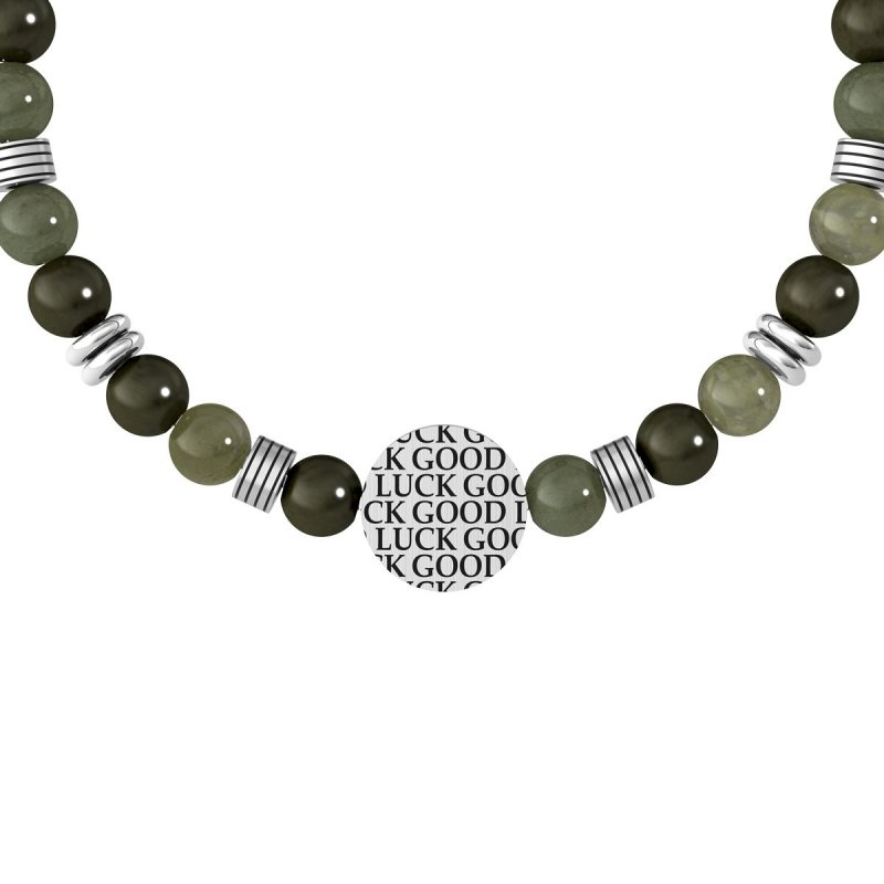 Kidult - Bracciale Diaspro E Acciaio 316L - Elegante - Resistente
