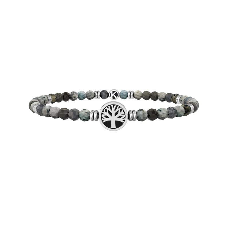 Kidult - Bracciale In Acciaio 316L - Pvd Nero - Agata