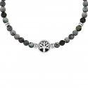 Kidult - Bracciale In Acciaio 316L - Pvd Nero - Agata