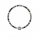 Kidult - Bracciale In Acciaio 316L - Pvd Nero - Agata