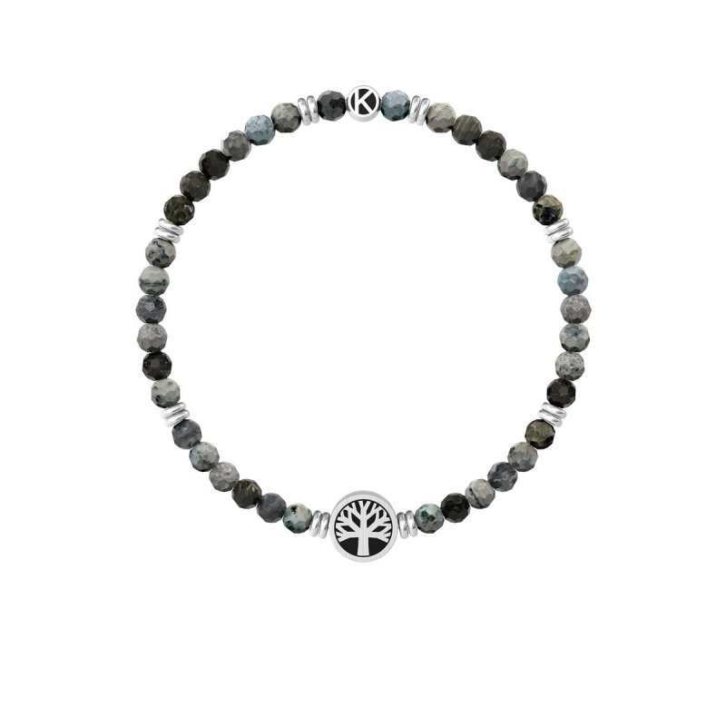 Kidult - Bracciale In Acciaio 316L - Pvd Nero - Agata