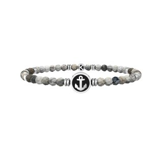 Kidult - Bracciale In Acciaio 316L - Pvd Nero - Agata