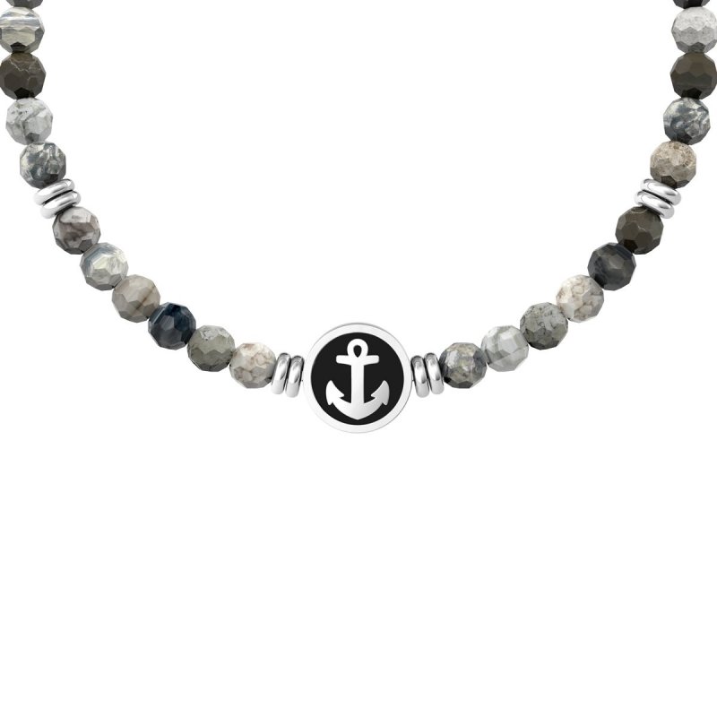 Kidult - Bracciale In Acciaio 316L - Pvd Nero - Agata