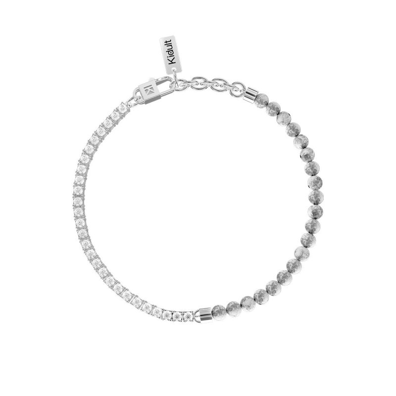 Kidult - Bracciale In Acciaio 316L - Agata - Zirconi