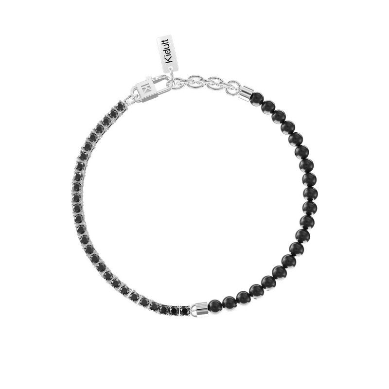 Kidult - Bracciale In Acciaio 316L - Agata - Zirconi