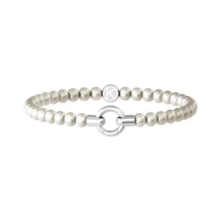 Kidult - Bracciale In Acciaio 316L - Perle Conchiglia