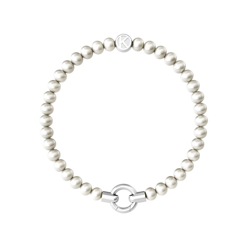 Kidult - Bracciale In Acciaio 316L - Perle Conchiglia