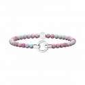 Kidult - Bracciale In Acciaio 316L - Agata Rosa