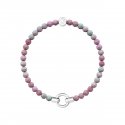 Kidult - Bracciale In Acciaio 316L - Agata Rosa