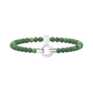 Kidult - Bracciale In Acciaio 316L - Agata Verde