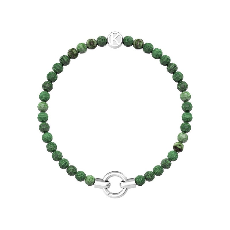 Kidult - Bracciale In Acciaio 316L - Agata Verde