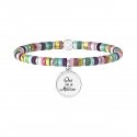 Kidult - Bracciale In Acciaio 316L - Pietre Multicolor