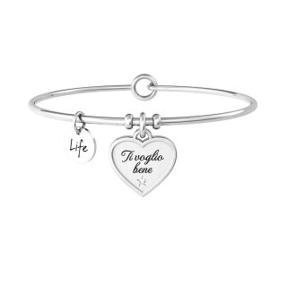 Kidult - Bracciale Bangle - Acciaio 316L - Cristallo