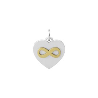 Kidult - Ciondolo In Acciaio 316L - Pvd Giallo - Cuore