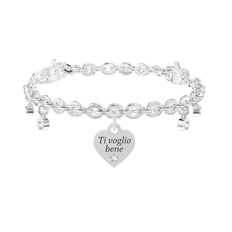 Kidult - Bracciale In Acciaio 316L - Cristalli