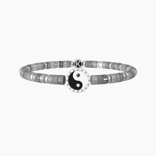 Kidult - Bracciale Yin E Yang | Panta Rei - Acciaio - Agata
