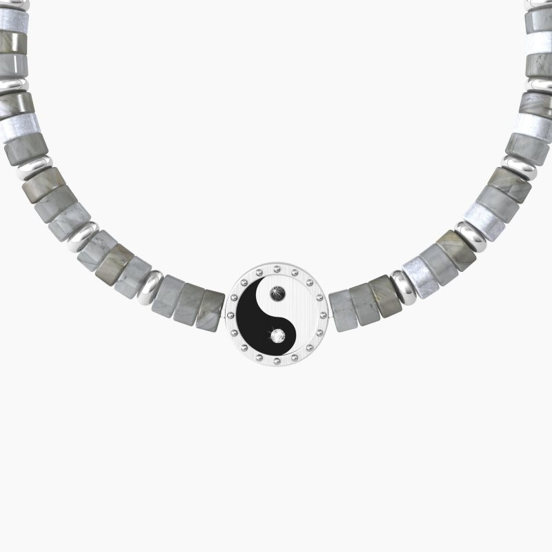 Kidult - Bracciale Yin E Yang | Panta Rei - Acciaio - Agata