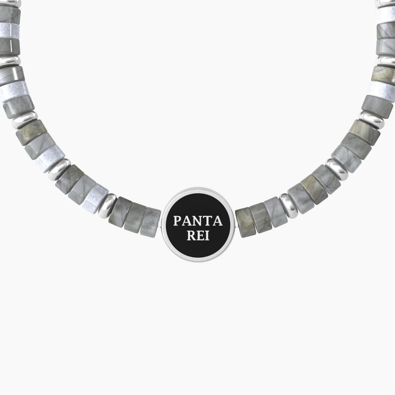 Kidult - Bracciale Yin E Yang | Panta Rei - Acciaio - Agata