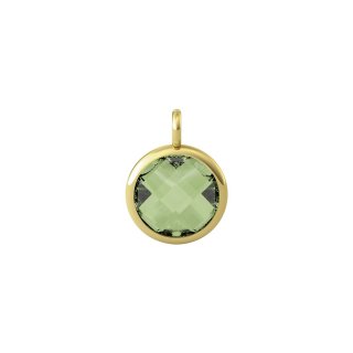 Kidult - Ciondolo In Acciaio 316L - Pvd Giallo - Glass