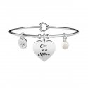 Kidult - Bracciale In Acciaio 316L - Perle - Cristalli
