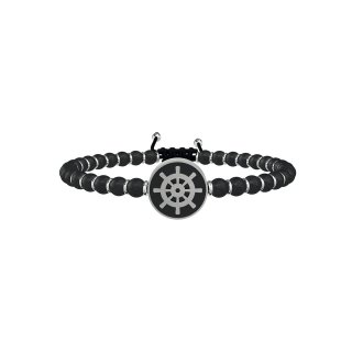 Kidult - Bracciale In Acciaio 316L - Pvd Nero - Agata