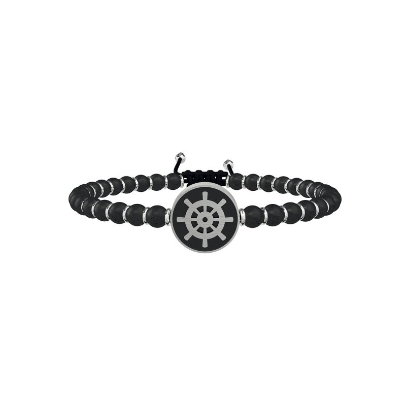 Kidult - Bracciale In Acciaio 316L - Pvd Nero - Agata