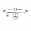 Kidult - Bracciale Bangle - Acciaio 316L - Ciondolo Cuore