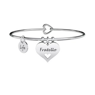 Kidult - Bracciale Bangle - Acciaio 316L - Ciondolo Cuore