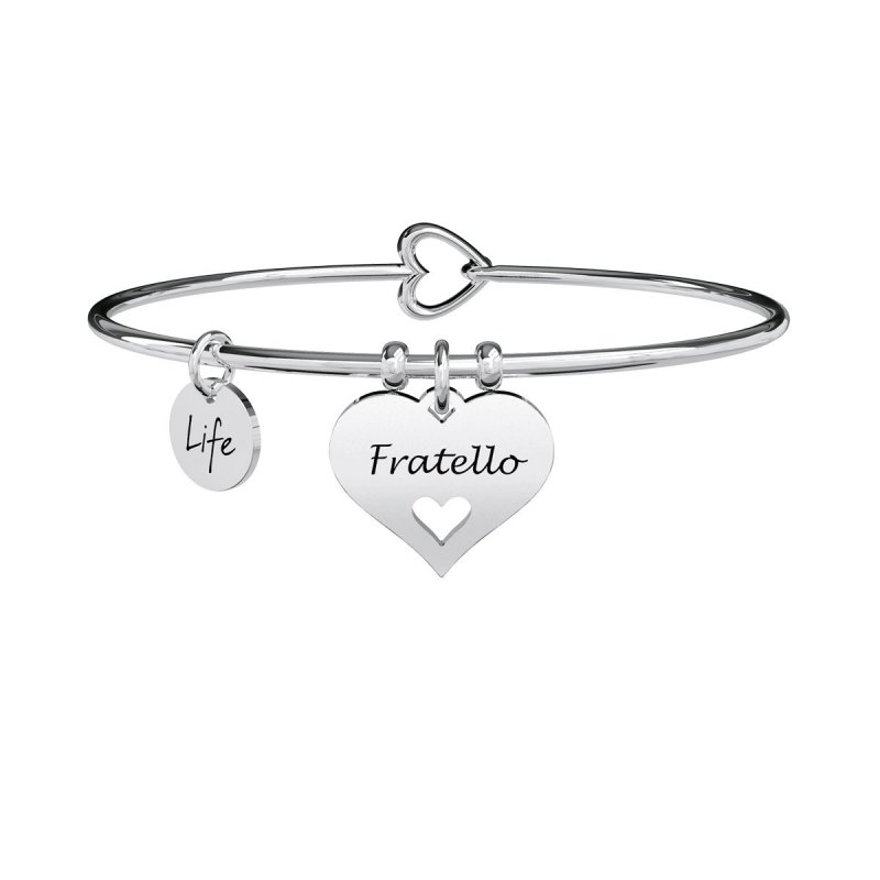 Kidult - Bracciale Bangle - Acciaio 316L - Ciondolo Cuore