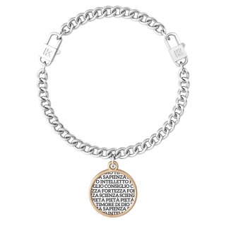 Kidult - Bracciale In Acciaio 316L - Pvd Ros - Cristalli