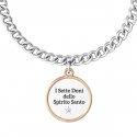 Kidult - Bracciale In Acciaio 316L - Pvd Ros - Cristalli