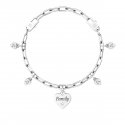 Kidult - Bracciale In Acciaio 316L - Cristalli Bianchi