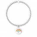 Kidult - Bracciale Elastico - Acciaio 316L - Arcobaleno