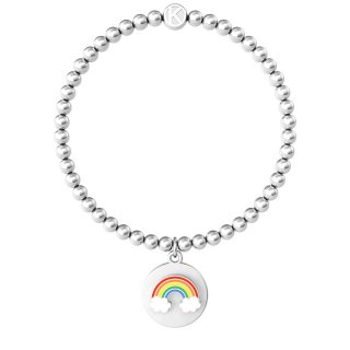 Kidult - Bracciale Elastico - Acciaio 316L - Arcobaleno
