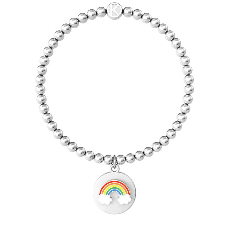 Kidult - Bracciale Elastico - Acciaio 316L - Arcobaleno