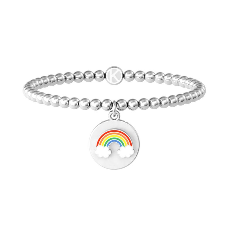 Kidult - Bracciale Elastico - Acciaio 316L - Arcobaleno