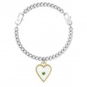 Kidult - Bracciale In Acciaio 316L - Misura Regolabile - Smeraldo